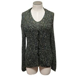 Sigrid Olsen Womens Vintage Heavy Knit Cottage Grunge Cardigan Twinset Sz SP